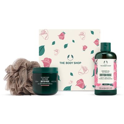 British Rose Showering Delight Gift Set