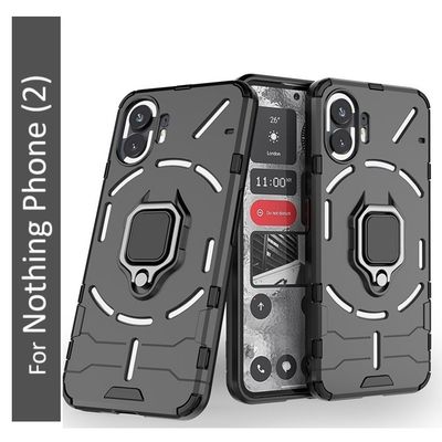 Nothing Phone 2 Back Cover - Ring Holder Stand Case