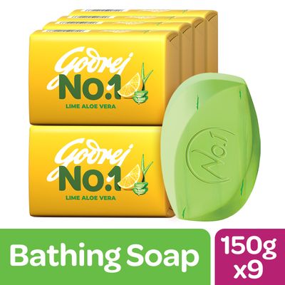Lime & Aloe Vera High TFM (Grade 1 Soap) Long-Lasting Fragrance Pack of 9