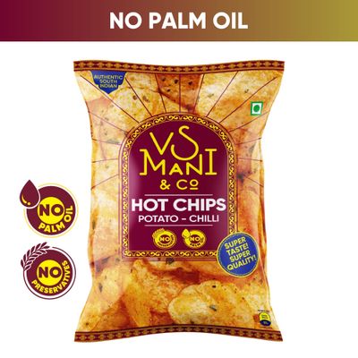 VS Mani Potato Hot Chips Chilli, No Palm Oil