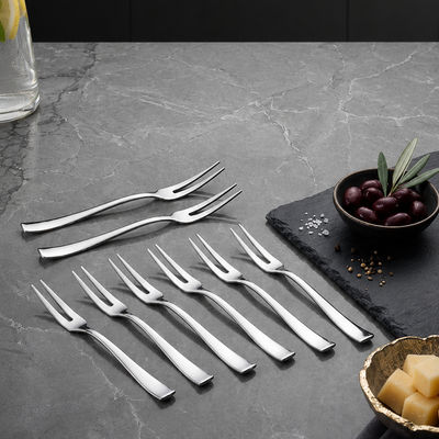 Everest Sleek Stainless Steel Fruit Fork Set of 6 Pcs