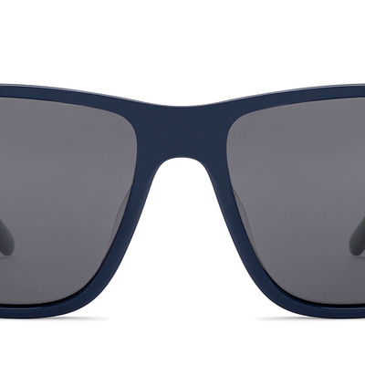 John Jacobs By Lenskart Unisex Acetate Rectangular Sunglasses | Blue - Extra Wide