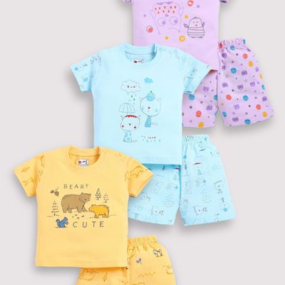 Infants Half Tshirt and Shorts Set | Assorted | 6 - 12 Months