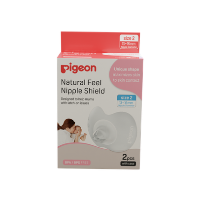 Pigeon Natural Feel Nipple Shield Size 2 With Case
