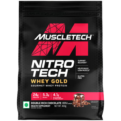 Nitro Tech Whey Gold Protein Powder Double Rich Chocolate | 24 g Protein