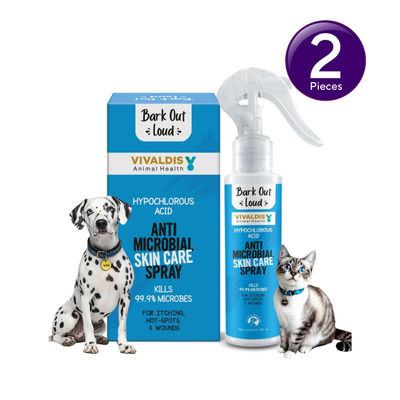 Anti-Microbial Spray for Dogs and Cats | Treats Itching ,Hotspot, Wounds Combo