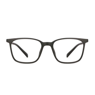 Unisex Solid Plastic Computer Glasses | Classic Black - M