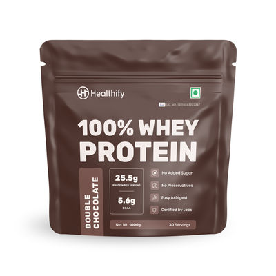 Healthifyme 100% Whey Protein Blend Double Chocolate