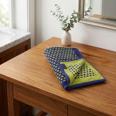 Nautica Designer 100% Cotton Beach & Bath Towel | Bath Towel | Voyage Polka Dot | Green, Blue