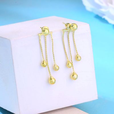 Drop Earrings for Women | Gold Plated Golden Earrings