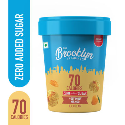 Holy Moly Mango Ice Cream Cup |Low Calorie Zero Added Sugar