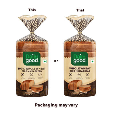 Pure Whole Wheat Zero Maida Bread