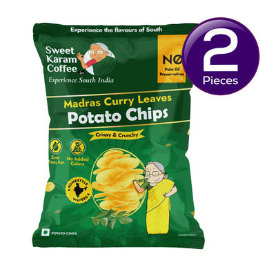 Madras Curry Leaves Potato Chips - No Palm Oil Combo