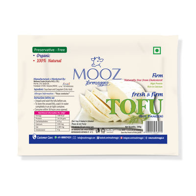 Mooz Fresh & Firm Tofu | Soy Paneer |High Protein |Zero Preservatives| Bean Curd