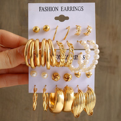 12 Pairs Combo Latest Stylish Western Earrings for Women and Girls | 16142er