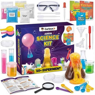Junior Science Kit for Kids | Age 4 | 14 Years | 50+ Color|Craft Tests And More
