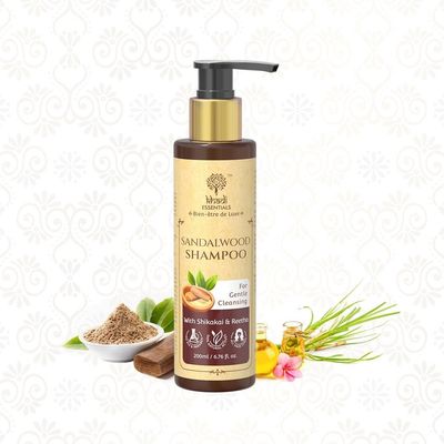 Sandalwood Hair Shampoo for Hair Fall Control - Sulfate & Paraben Free