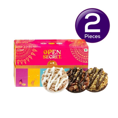 Open Secret Celebration Chocolate Gift Box | Pack of 12 Cookies| Healthy Snacks, No Maida Combo