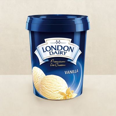Ice Cream Vanilla Premium Ice Cream Tub