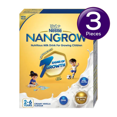 Nestle Nangrow Vanilla Drink Mix | For 2 - 6 years Kids Combo