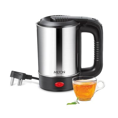 Milton Euroline Electric Travel Kettle With Handle|1000 Watt| 500 ml |2 Utility Cups| Auto Shut-off