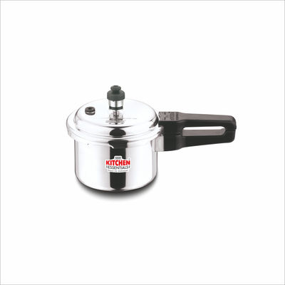 Kitchen Essentials Stainless Steel Eazy Kook Impact Forged Bottom Outer Lid Pressure Cooker 2L