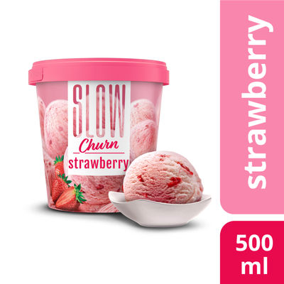 Slow Churn Strawberry Ice Cream Tub