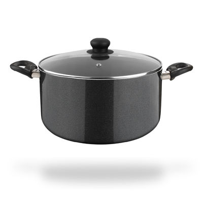 Fackelmann Quartz Nonstick Casserole w Glass Lid 28cm BPA-Free All Stoves Compatible Anti-scratch