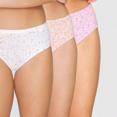 Van Heusen Women Pack of 3 Anti Bacterial Waistband Hipster Panty |S |Colour May Vary