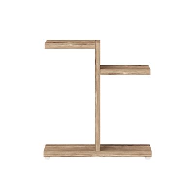 Beige Engineered Wood Planter Stand