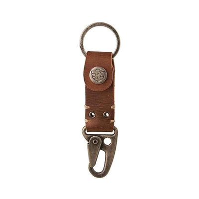 Metal Hook With RE Wing Key Chain | Tan