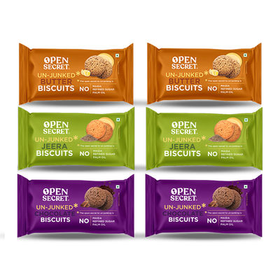 Open Secret Zero Maida Assorted Millet Biscuits | No Refined Sugar
