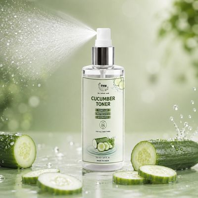 TNW The Natural Wash Cucumber Toner for Cleansing & Refreshing Skin Pore Tightening Toner with Spray