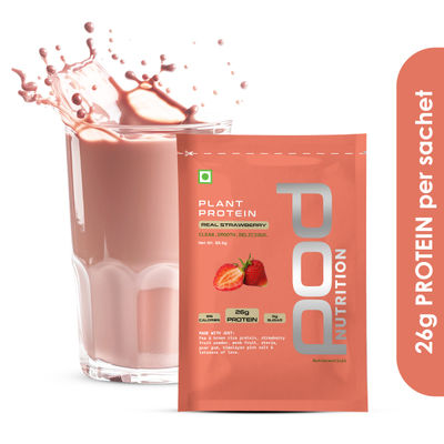 Real Strawberry Plant Protein- 26G Protein - Single Serve
