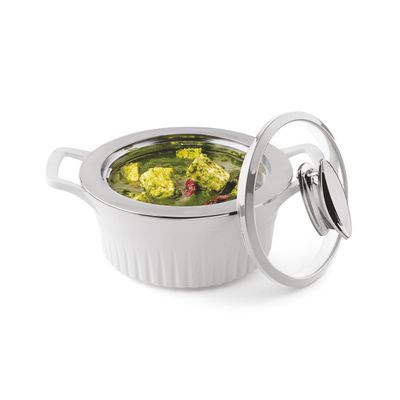 Master Lock Foodgrade Plastic Casserole | 1.5 Ltr | White