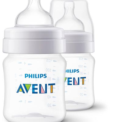Philips Avent Anti-Colic Baby Feeding Bottles By Fratelli, 125Ml - Pack Of 2, Scy100/20