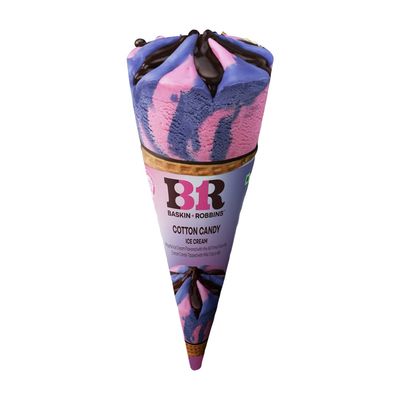 Cotton Candy Ice Cream Cone