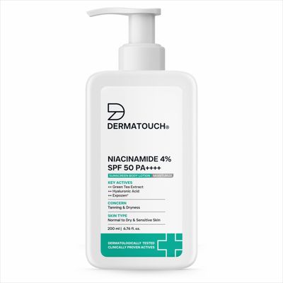 Niacinamide SPF Sunscreen Body Lotion For Tanning & Dryness