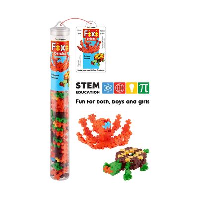 Play Panda Fixi Bricks Aqua Tube 2 - Octopus and Tortoise with 120 small bricks