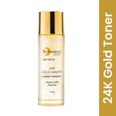 Bio-Gold 24K Gold Gold Water, Pore tightening essence, toner, Niacinamide & Peptides