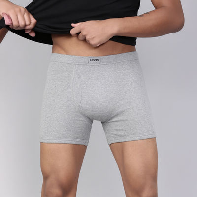 Levi's 010 Men's Boxer Brief | Set Of 2 | Light Grey Melange/Dark Grey Melange - L