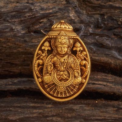 Kushal s Fashion Jewellery Gold -Plated Synthetic Stones Antique Finger Ring | 435972