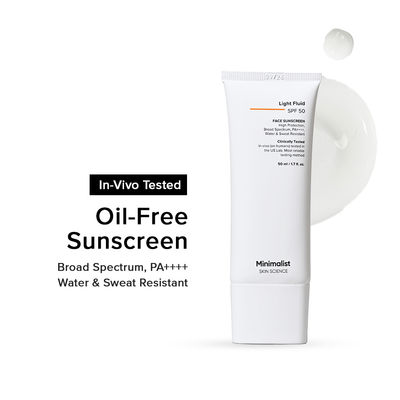 Light Fluid Sunscreen SPF 50 for Oily Skin | In-vivo Tested