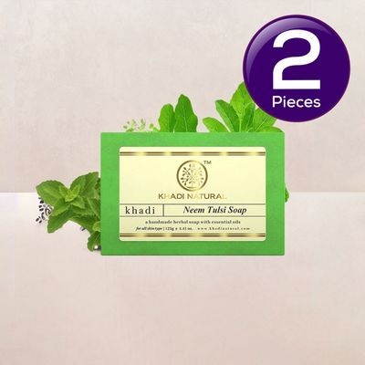 Khadi Natural Neem Tulsi Soap For Refreshing Skin Combo