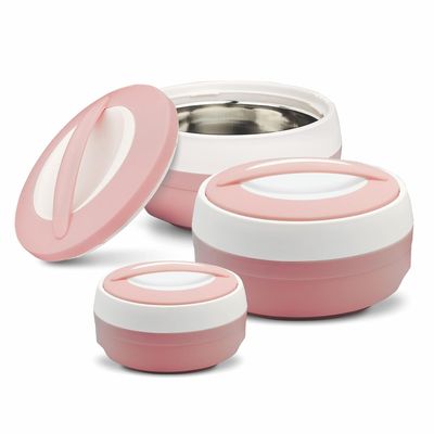 Asian Cosmos Casserole Set Of 3 (600 +1000 +1500 ML)- Assorted