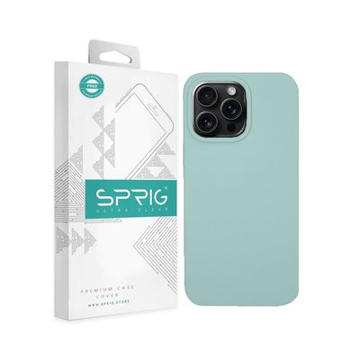Premium Back Cover for Apple Iphone 14 Pro Liquid Silicone Shock Proof | Light Green | MagSafe Compatible