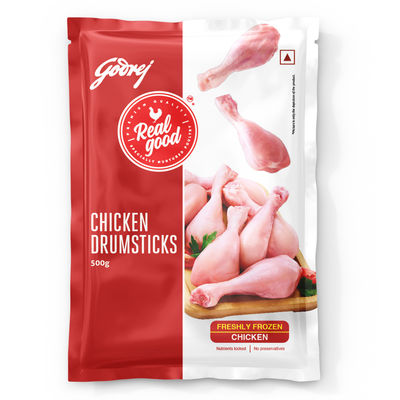 Godrej Real Good Chicken Drumstick | Freshly Frozen | No Hormones, No Preservatives