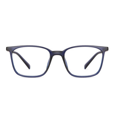 Unisex Solid TR90 Computer Glasses | Navy Blue - M