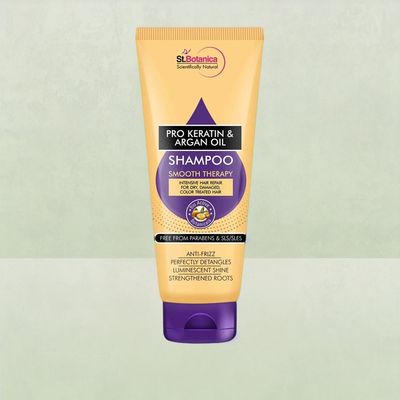 St.Botanica Pro Keratin & Argan Oil Smooth Therapy Shampoo For Frizzfree Hair No Parabens