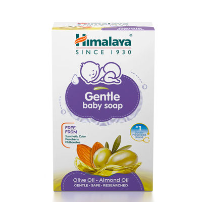 Himalaya Gentle Baby Soap with 100% Natural Almond & Olive Oil -| No Post Bath Dryness